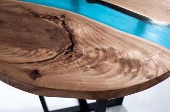 Table made of epoxy resin and wood with your own hands