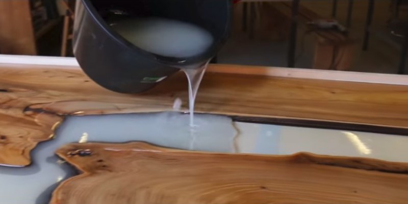 Resin pouring